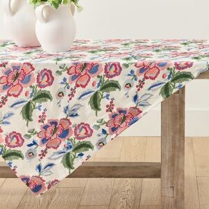 Pottery Barn Pottery Barn Maddie Oversized Embroidered Floral Table Throw